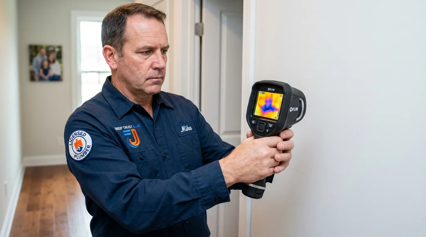 Thermal imaging leak detection by Johns Plumbing LLC in Polk City